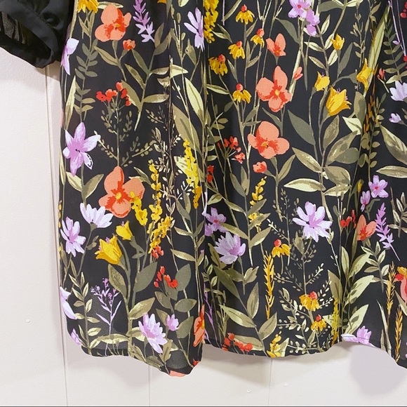 Old Navy Floral Print Georgette Swing Dress - Picture 5 of 7